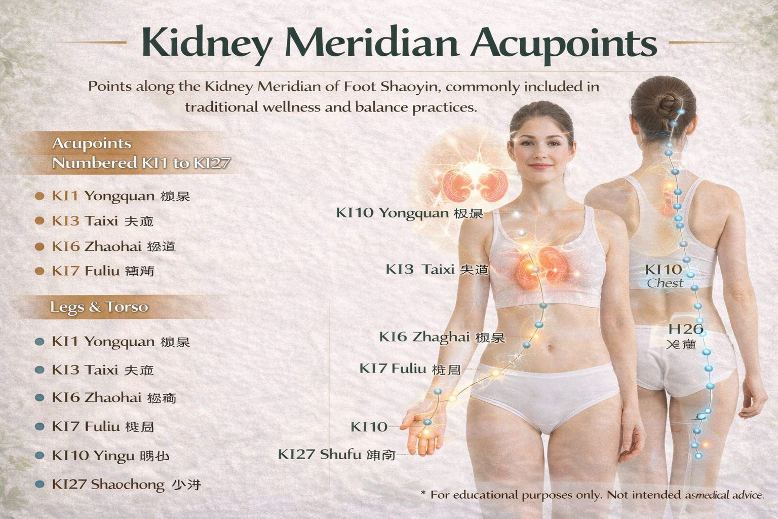 Kidney Meridian (KI / KD)